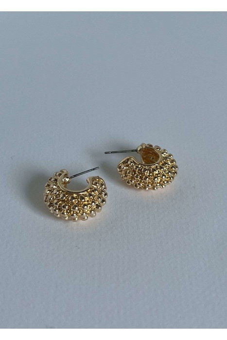 Heliophilia Silver Pendientes KPEGMSA1429 de Latón Color Dorado con Laca